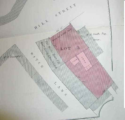 Maid of Honour shop plan from the sale catalogue, 1877.
