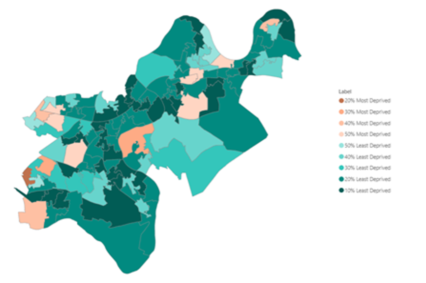Deprivation in Richmond (IMD, 2019)