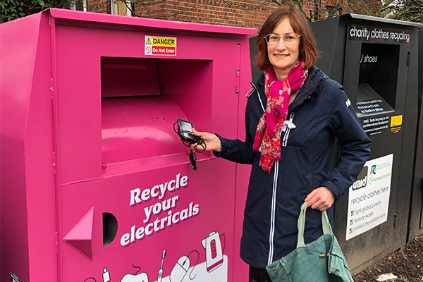 Small electricals kerbside collection service and community recycling banks launched