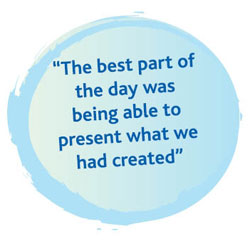 The best part of the day was what we had created