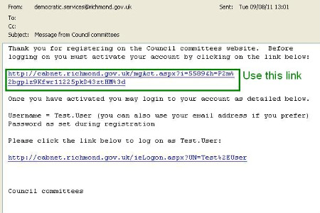 Step 5 - click on the first link in the email to activate your account