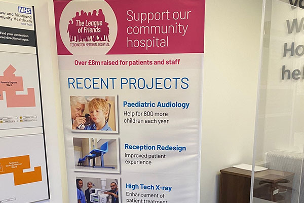 Teddington Society donates to the Teddington Memorial Hospital
