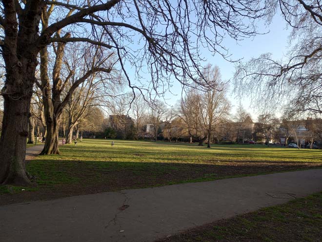 Figure 140: Barnes Green looking southwest towards Station Road