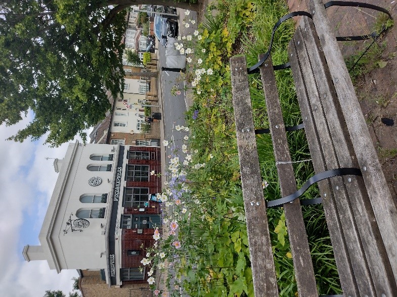 Figure 3 View of Waldegrave Road from Elmfield House Gardens