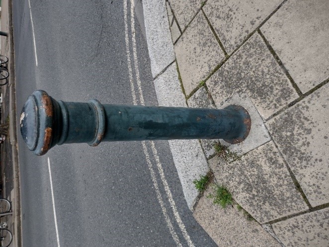 Figure 103 Green Manchester style bollard