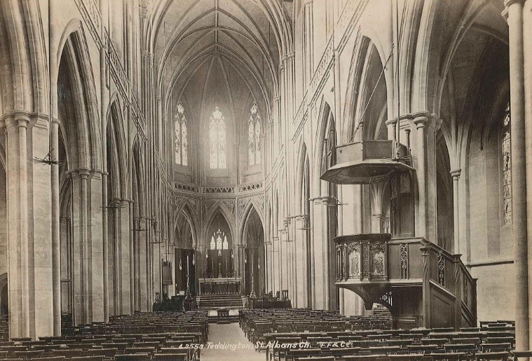 Figure 21 St Alban's church interior c1920