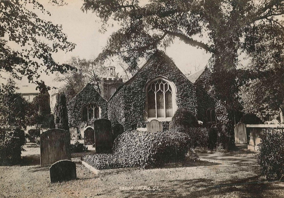 Figure 22 St Mary's parish church and graveyard 1955