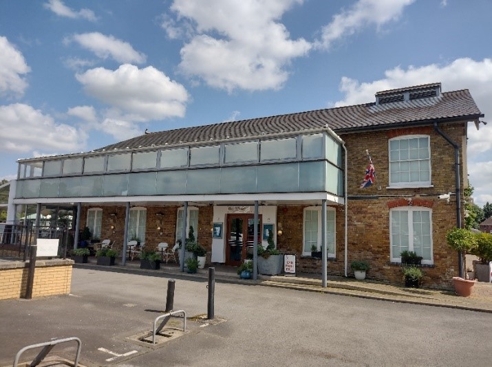 Figure 63 Northern elevation of the Wharf building showing a glazed terrace