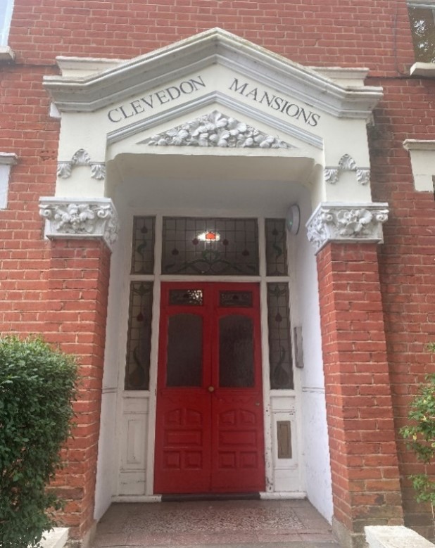 Figure 30 Clevedon Mansions entrance