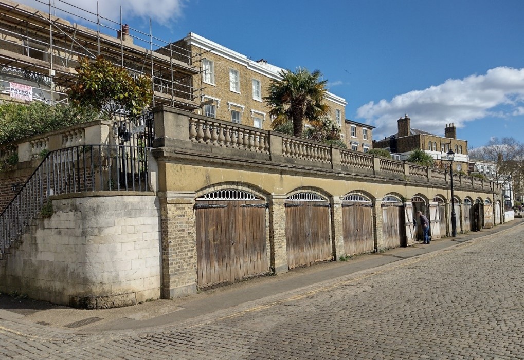 Figure 21 Boathouses, St. Helena Terrace