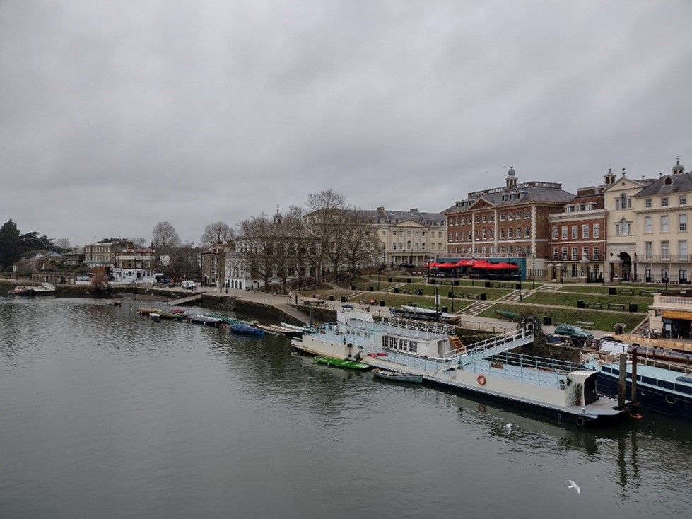 Figure 14 Rear of buildings on Hill Street as viewed from Richmond Bridge