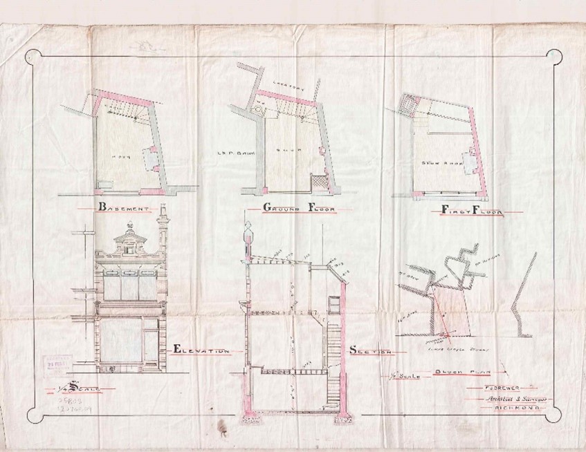 Figure 16 Design for new shop front in George Street, 1893