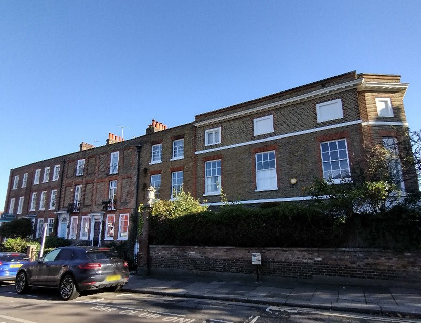 Figure 70 Church Terrace (left) and Hermitage House (right)