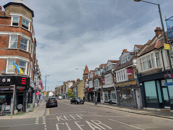 Figure 19: View looking north from no.42 Sheen Lane