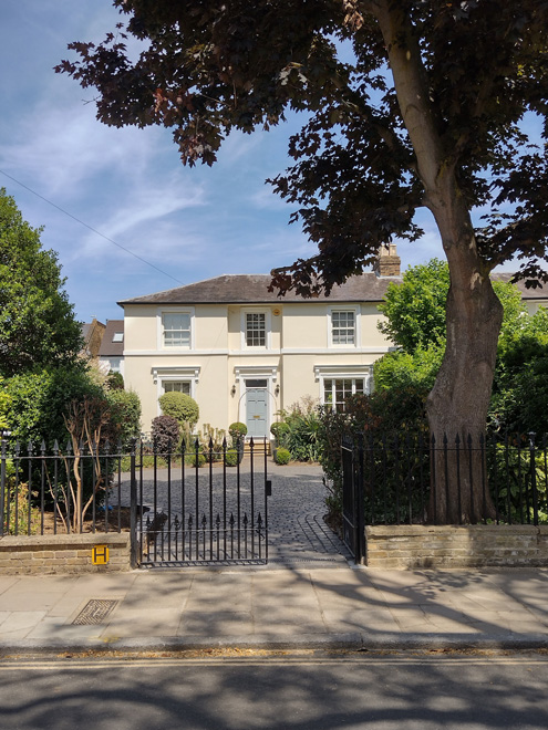 Figure 20: 28 Trafalgar Road. The majority of the front garden has been given over to hardstanding, which makes the building more visible in the streetscene