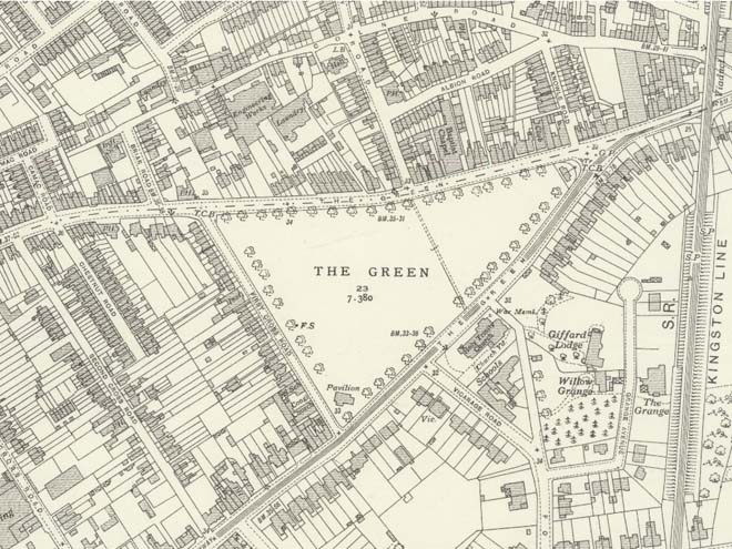 Figure 8: Extract from the 1934 Ordnance Survey Map of Middlesex