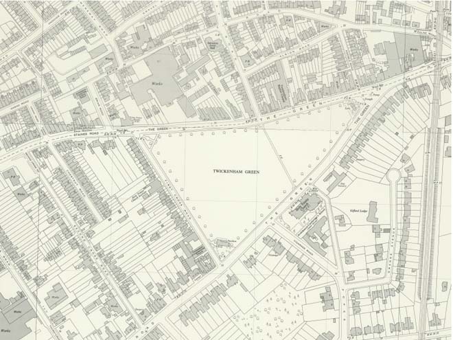 Figure 9: Extract from the 1959 Ordnance Survey National Grid Map