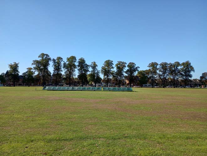 Figure 15: View from the middle of The Green looking west to First Cross Road