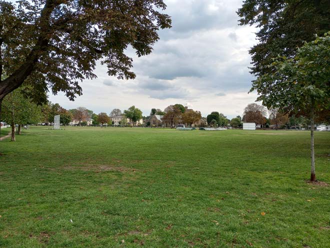 Figure 17: View looking south-east across The Green