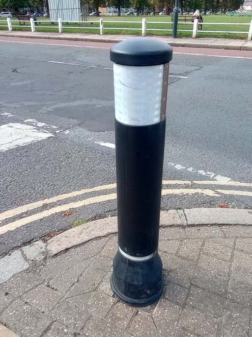 Figure 71: Bollard at the junction of Vicarage Road and The Green