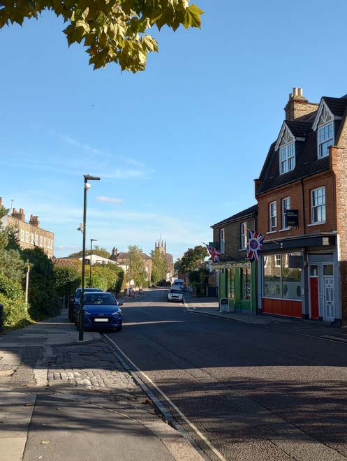 Figure 120: View looking east along Station Road