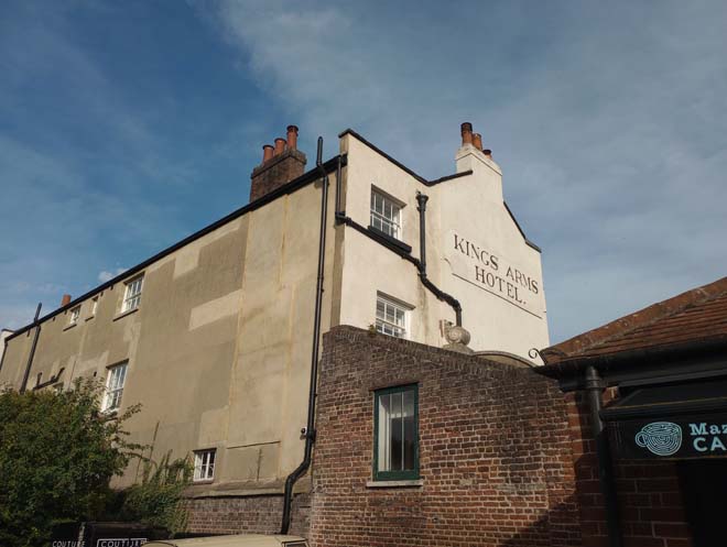 Fig. 51 Kings Arms Hotel back elevation, view from the Palace.