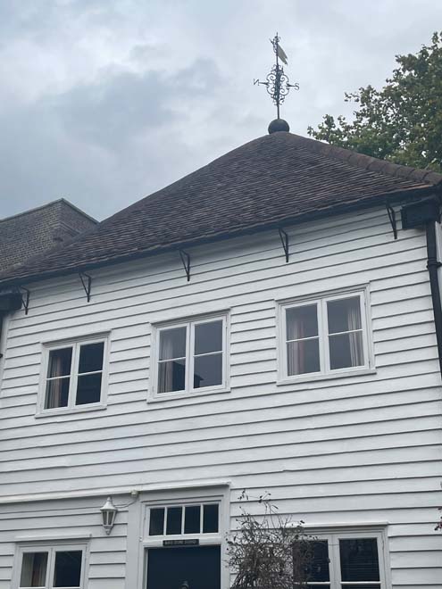 Fig. 72 Detail of a weather-boarded façade, Kings Store Cottage.