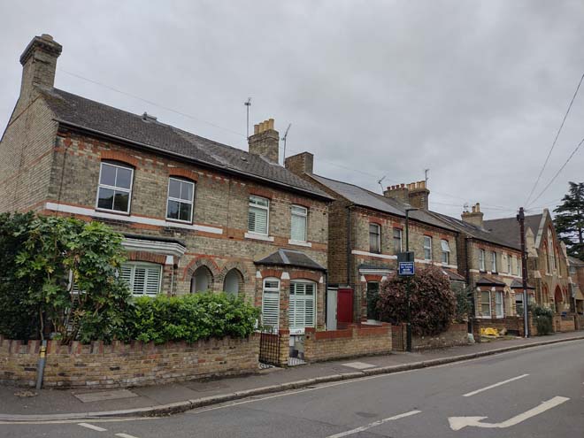 Fig. 8: The junction of Queen's Road and Holly Road marks a transition to typical Victorian and Edwardain residential