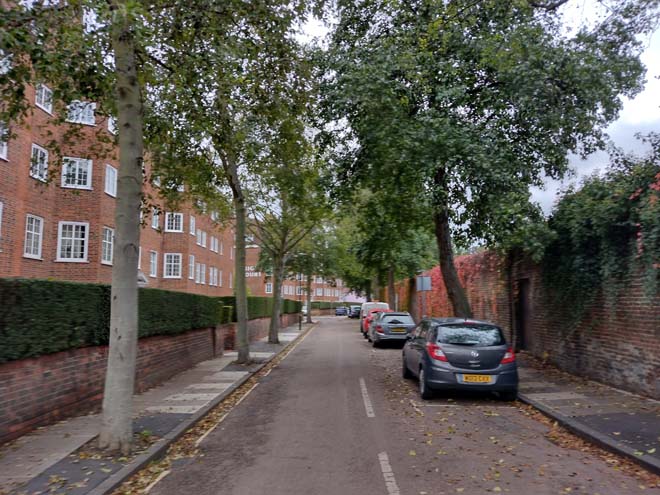 Fig. 12: Street trees are primarily found near residential development, such as here in Lebanon Park