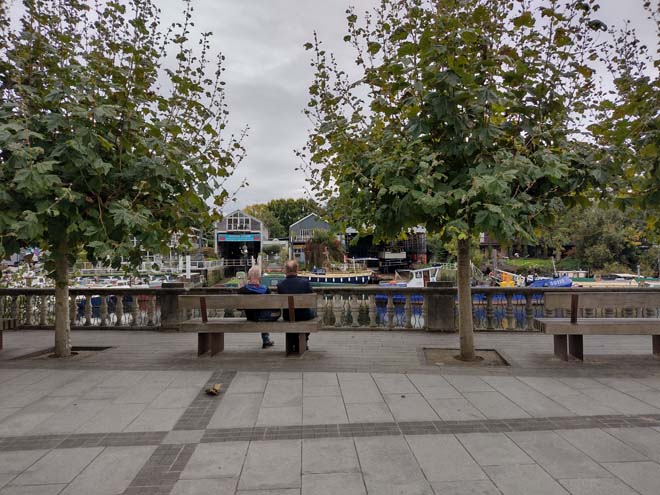 Fig. 116: Views toward the river and Eel Pie Island from Champion’s Wharf