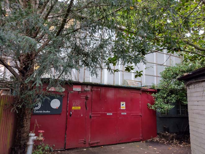 Fig. 146: The footpath terminates at one of the boat houses