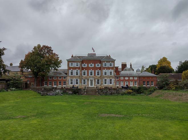 Fig. 122: The sunken garden and rear elevation of York House