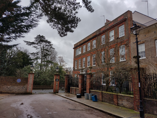 Fig. 50: The Row terminates at Southend House amd its prominent gates