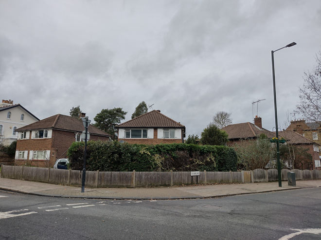 Fig. 52: Later infill development to the corner of Richmond Road and Crown Road