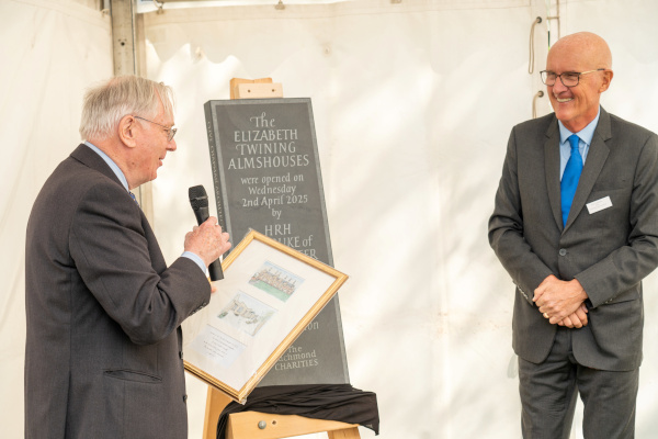 HRH The Duke of Gloucester unveils new almshouses in Richmond