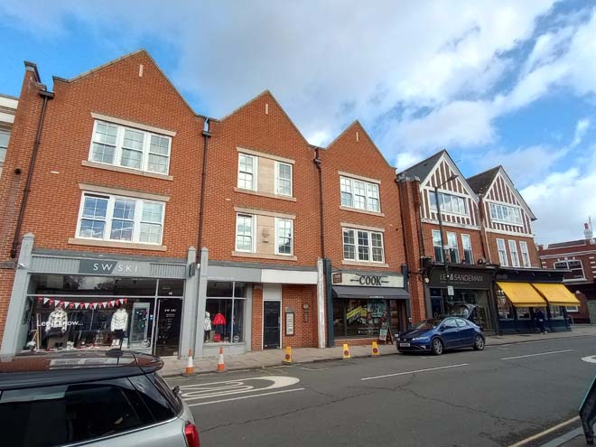 Figure 56: The new development on the High Street, with the gables reflecting those of the existing shops