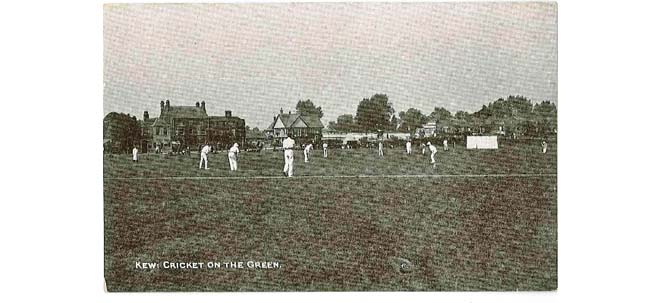 Figure 12: A game of cricket on the Green in 1903