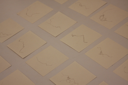 A series of square images with a line drawing depicting the crack of an egg.