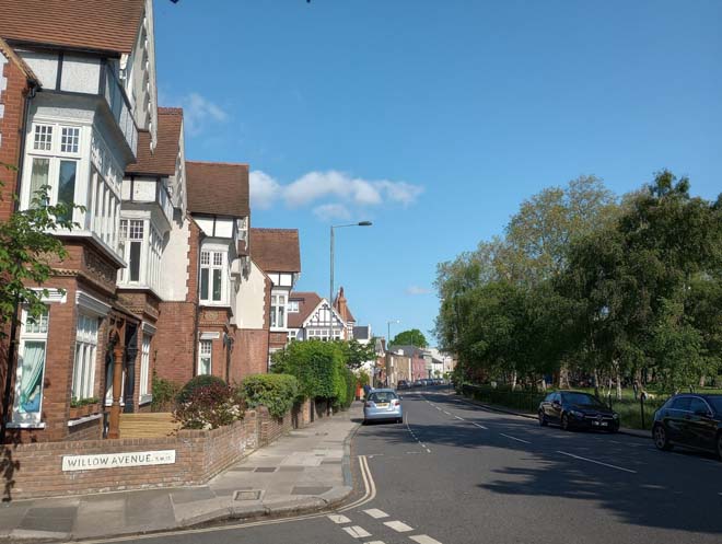 Figure 114: View looking north up Station Road