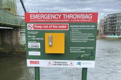New water safety equipment installed along Thames in Mortlake and Barnes