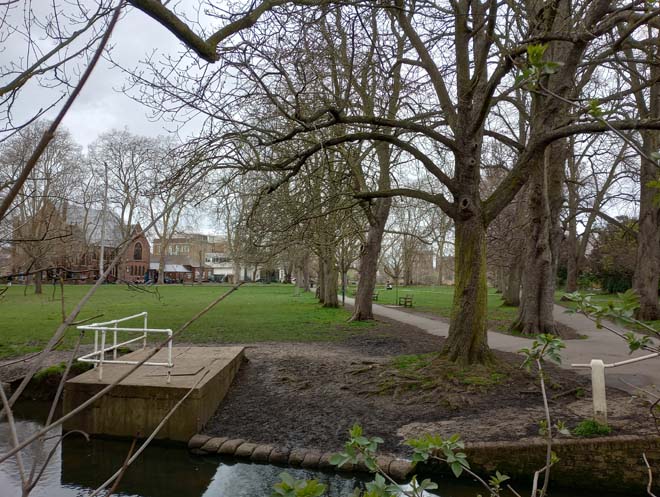 Figure 142: Barnes Green looking north towards Barnes Green from Beverley Brook