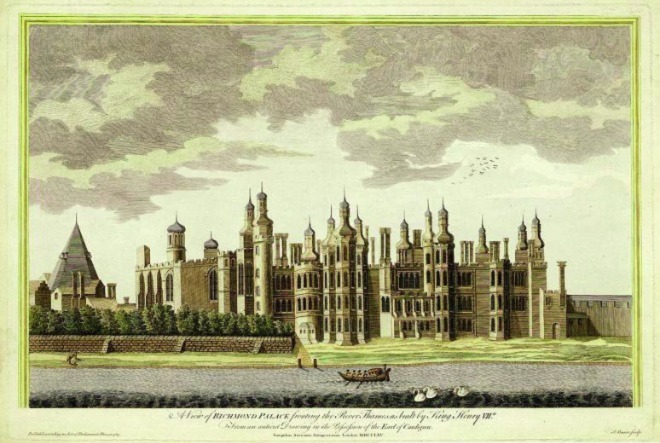 Figure 1: A view of Richmond Palace (published in 1765, but depicting the palace at an earlier date)