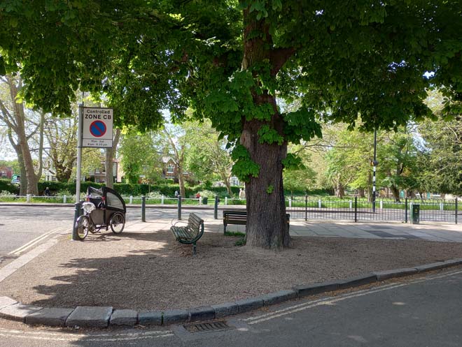 Figure 115: Area at junction of Church Road and Grange Road