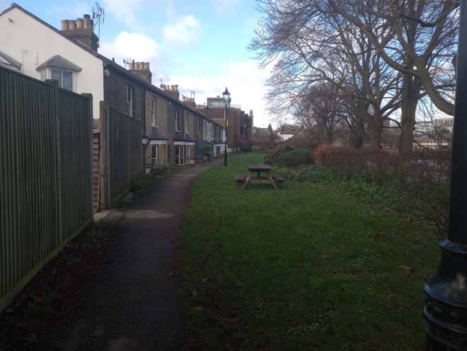 Figure 72: Watcombe Cottages on the riverbank